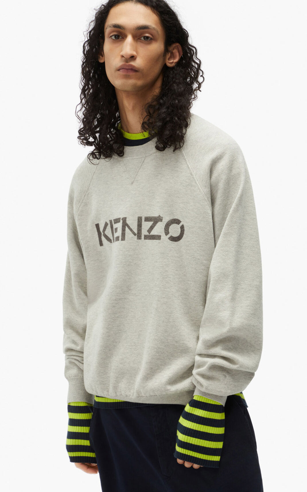 Kenzo logo Jerseys Hombre Gris | 2693514-XT